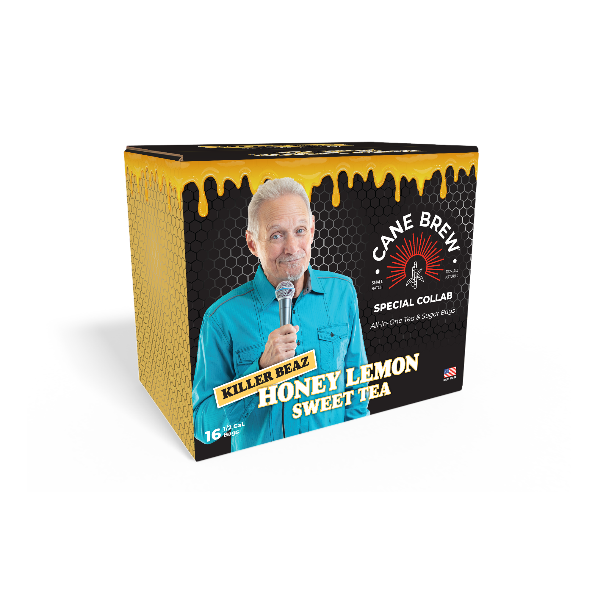 Killer Beaz Honey Lemon Sweet Tea box packaging